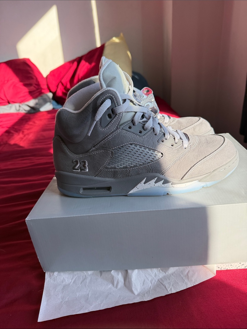 Jordan Retro Sneakers Gray White